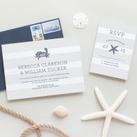 Invitatii de nunta digitale cu tema nautica
