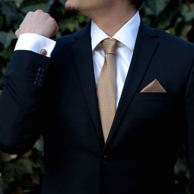 Set maro cravata, batista si butoni camasa by SelfEvents