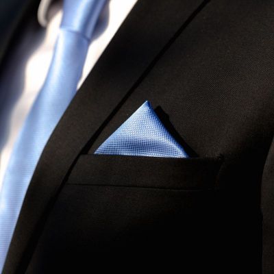 Set bleu cravata, batista si butoni camasa by SelfEvents