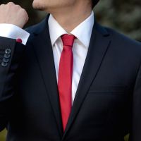 Set bordo cravata slim si butoni by SelfEvents