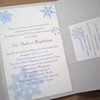 Invitatii pentru nunta de iarna