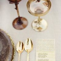Decor de nunta gold pentru receptii de nunta glam