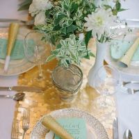 Decor de nunta gold pentru receptii de nunta glam
