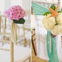 Decor nunti 2016: Aranjamente florale cu hortensii