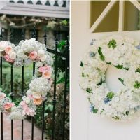Decor nunti 2016: Aranjamente florale cu hortensii